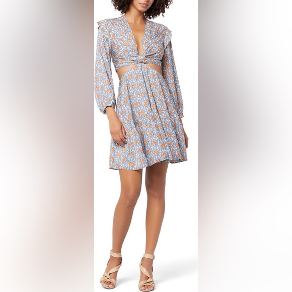 Joie Dresses & Skirts - Joie Womens Maeve Dress in Country Blue Floral Cutout